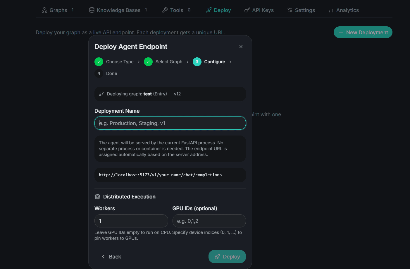 Deployment Dashboard